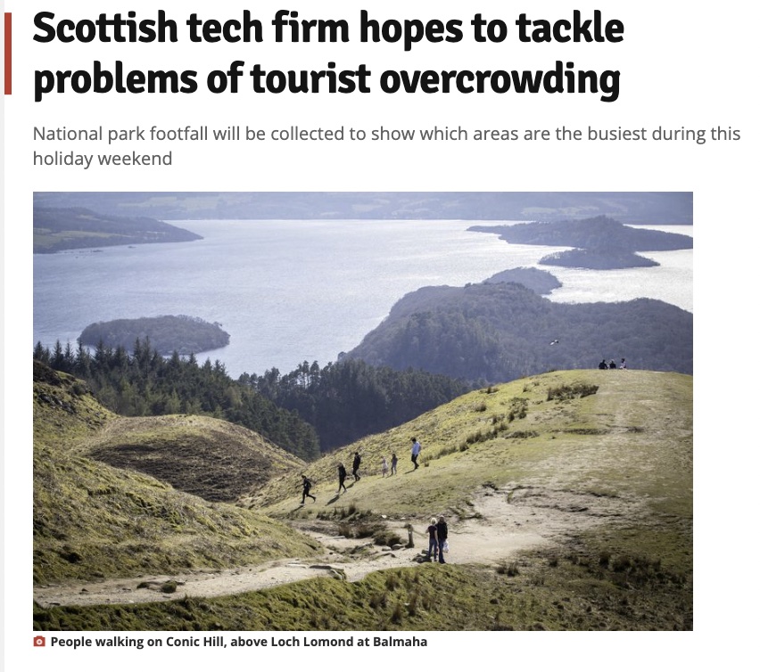 Image of a news website